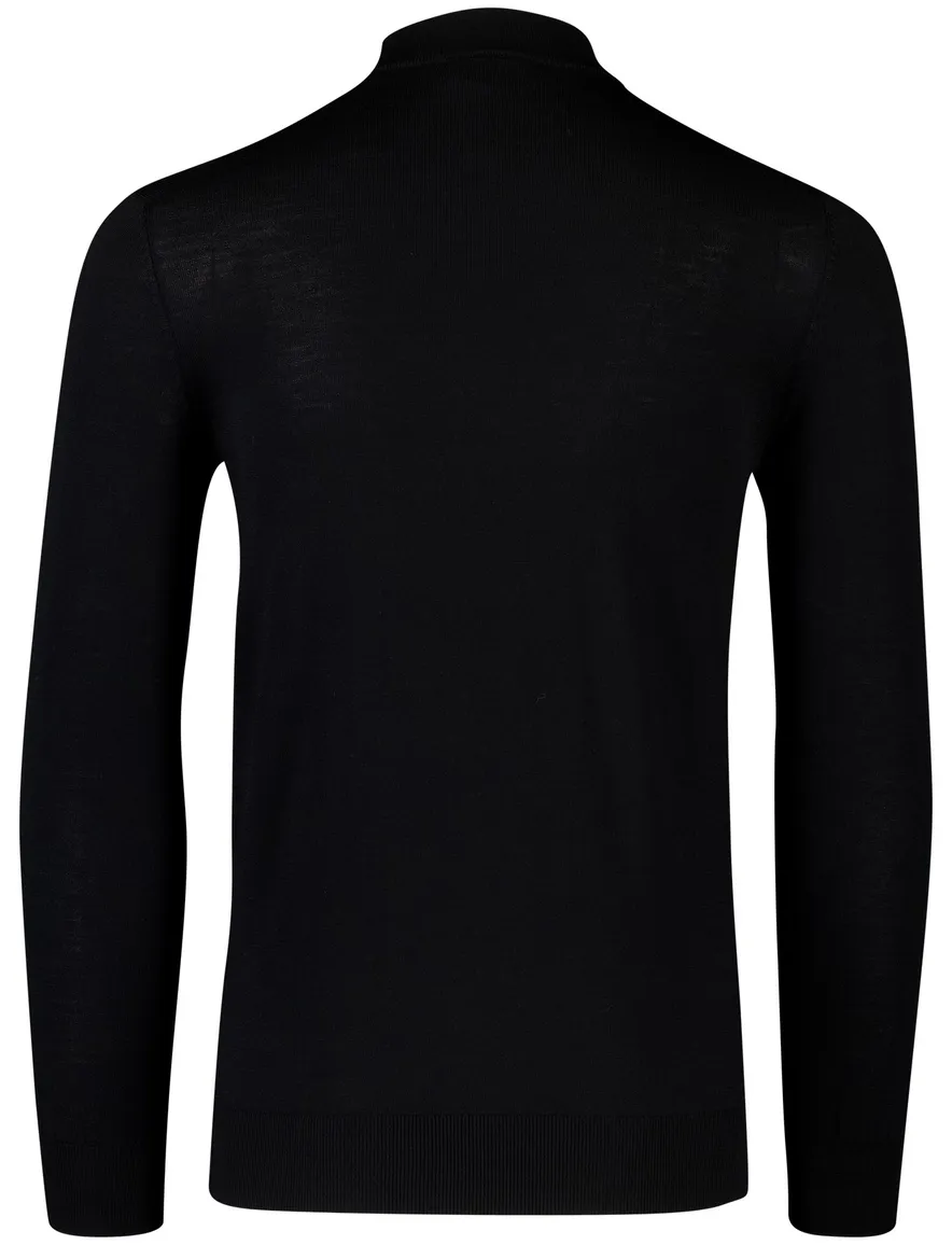 Born with appetite trui turtle neck zwart