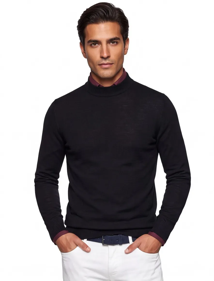 Born with Appetite Berry trui zwart turtleneck