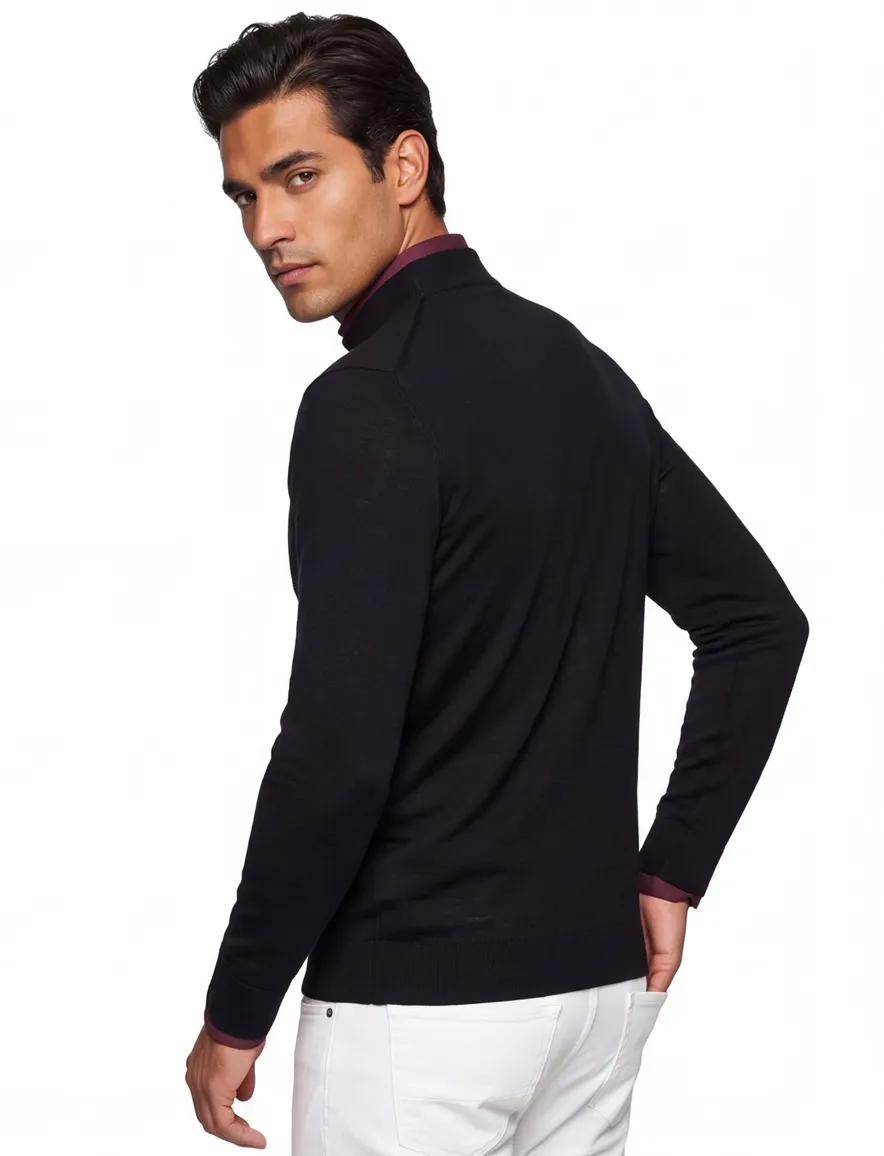 Born with Appetite Berry trui zwart turtleneck
