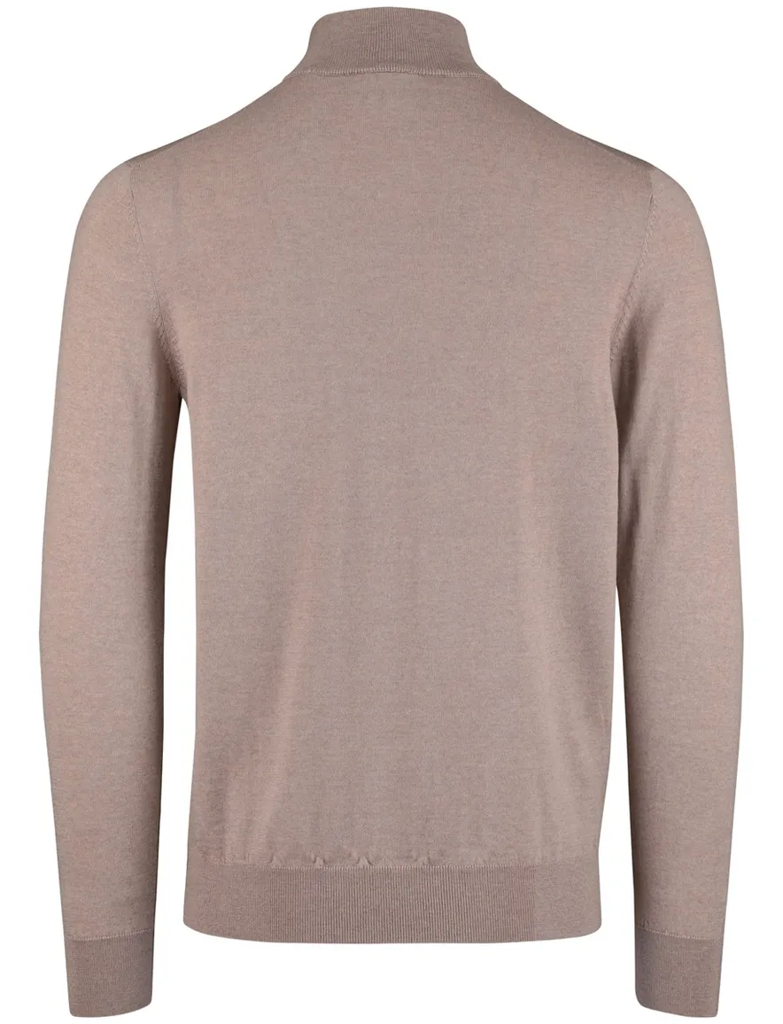 Born With Appetite Half Button beige merinowol