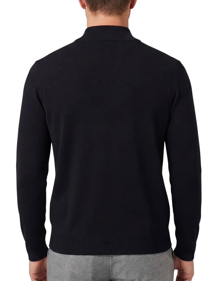 Born With Appetite Half Button navy 100% merinwol