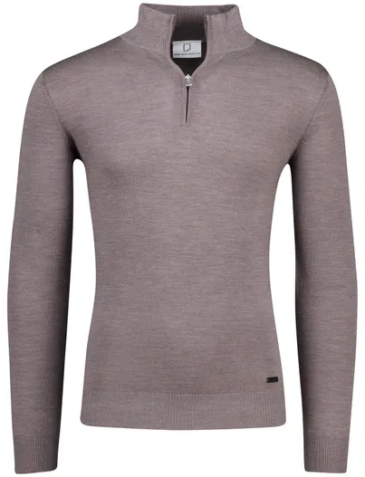 Born With Appetite Lux pull Born with Appetite half zip grijs merinowol