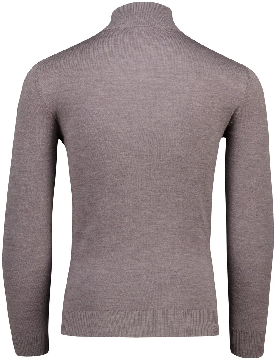 Born with Appetite Lux half zip pullover bruin