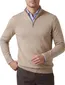 Born With Appetite half zip trui bruin merinowol