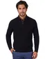 Born with appetite trui half zip navy katoen