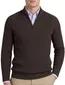 Trui Born With Appetite gebreide half zip bruin
