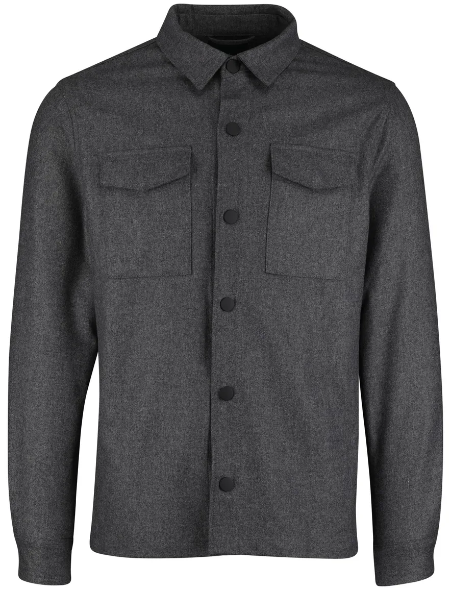 Cavallaro Giovi overshirt antraciet gemêleerd
