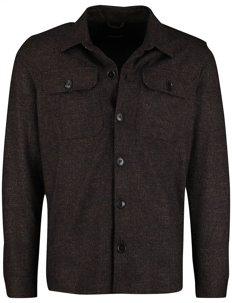 Cavallaro Zento overshirt bruin