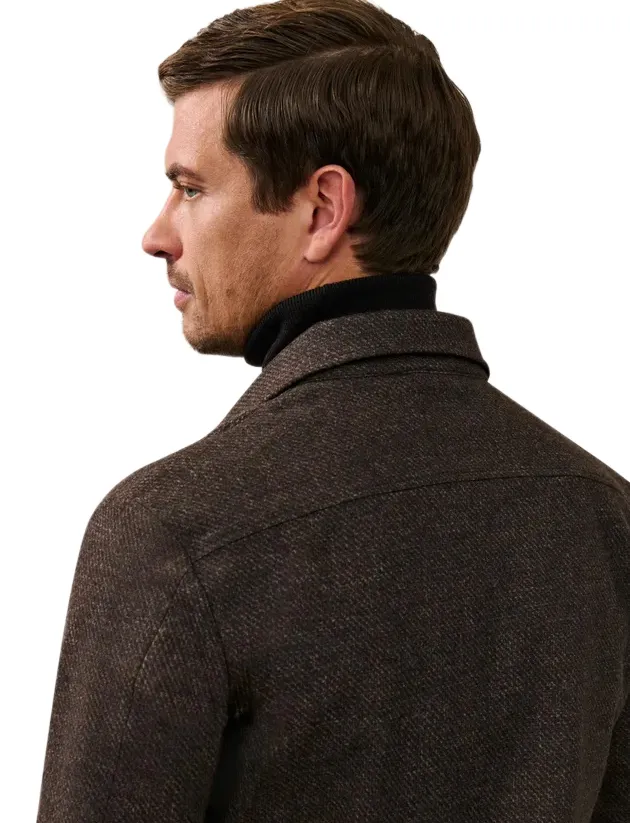 Cavallaro Zento overshirt donkerbruin