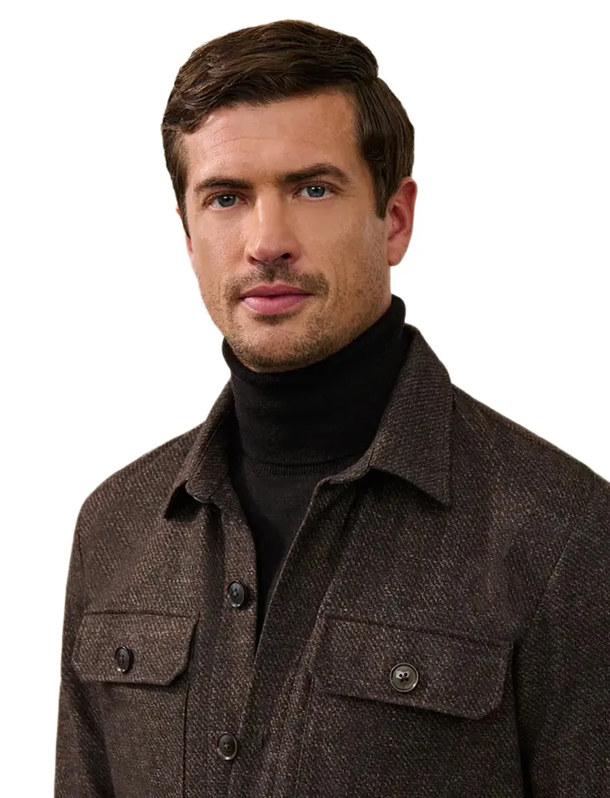 Cavallaro Zento overshirt bruin