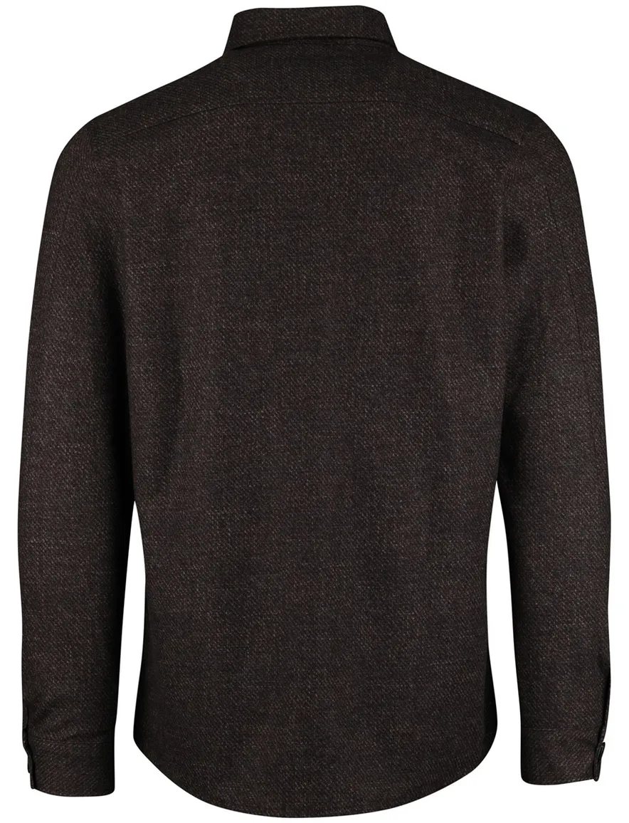 Cavallaro Zento overshirt donkerbruin
