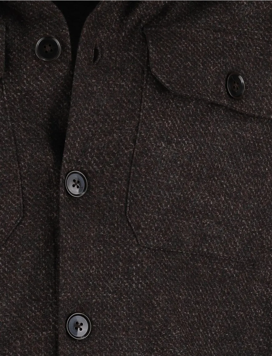 Cavallaro Zento overshirt bruin