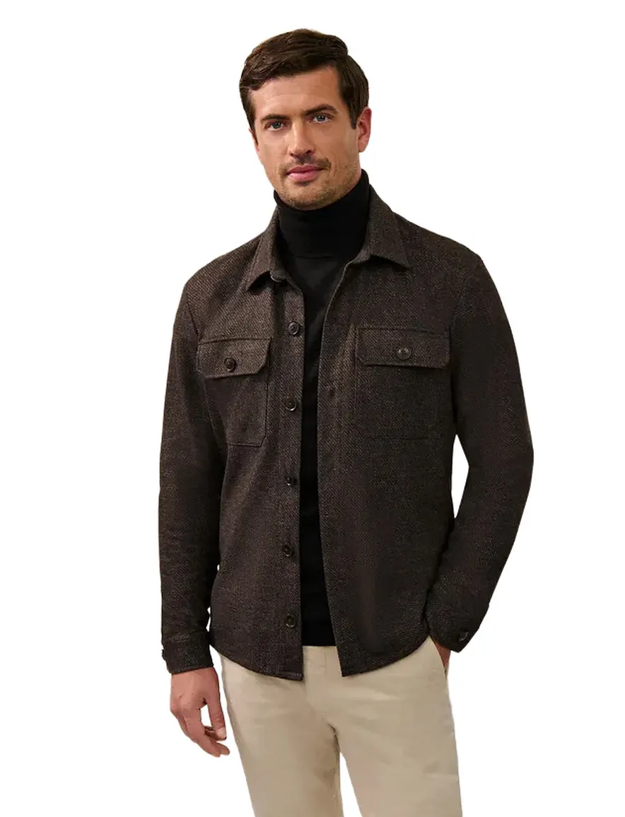 Cavallaro Zento overshirt bruin