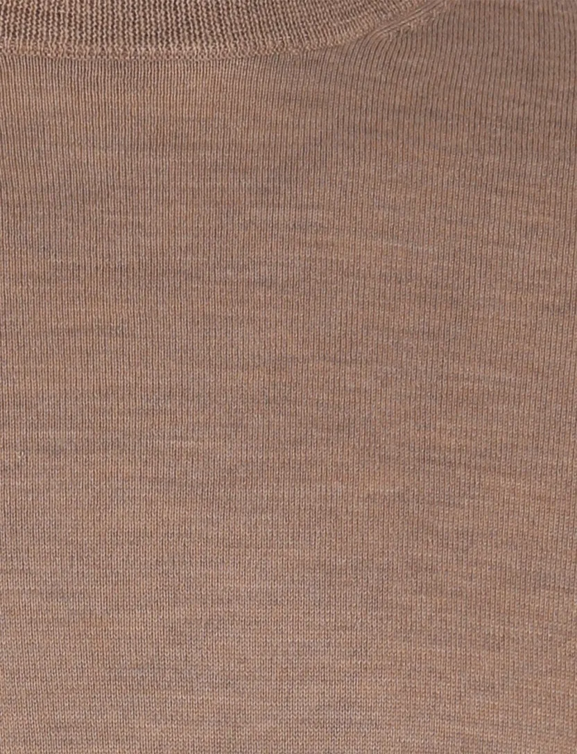 Portofino extra long fit trui bruin gemêleerd