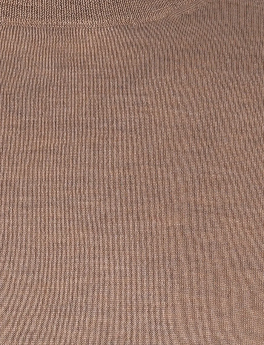 Portofino trui turtle neck beige extra lang