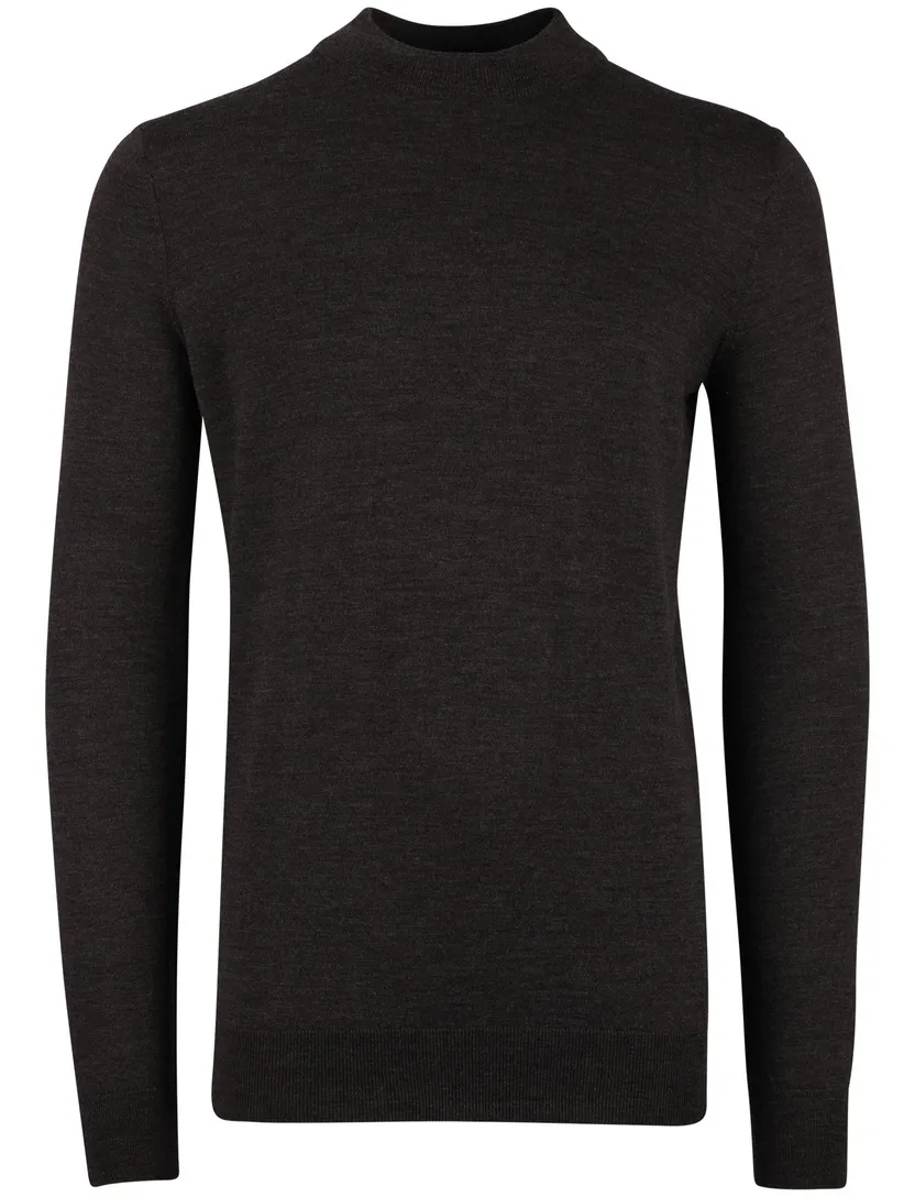 Portofino extra long fit trui bruin gemêleerd