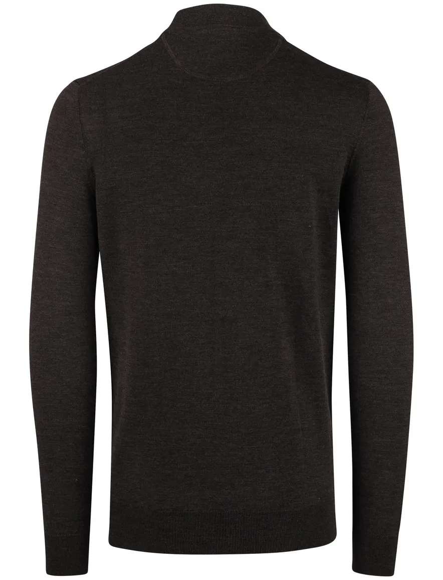 Portofino trui turtle neck bruin extra lang