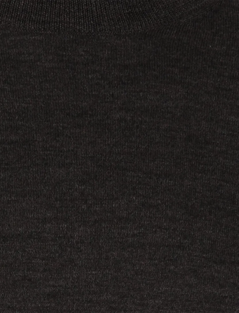 Portofino extra long fit trui bruin gemêleerd