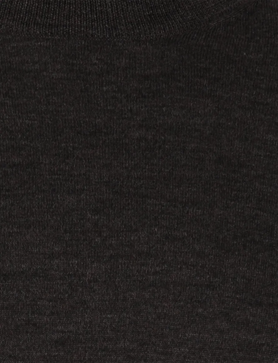 Portofino trui turtle neck bruin extra lang