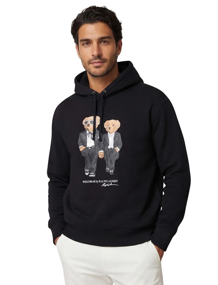 Zwarte Hoodie Polo Ralph Lauren Bear