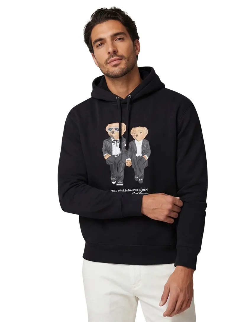 Zwarte Hoodie Polo Ralph Lauren Bear