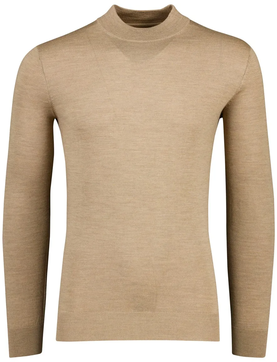 Portofino Turtleneck Beige 100% merinowol