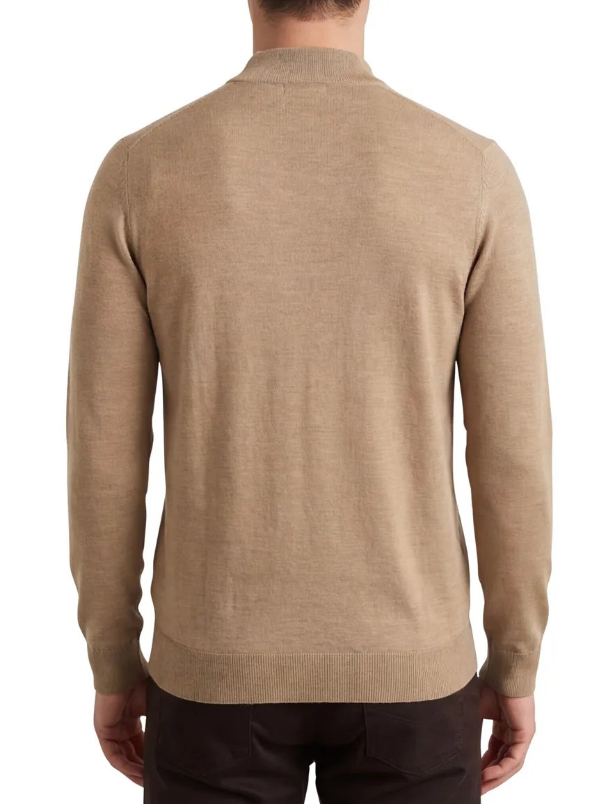 Portofino Turtleneck Beige 100% merinowol