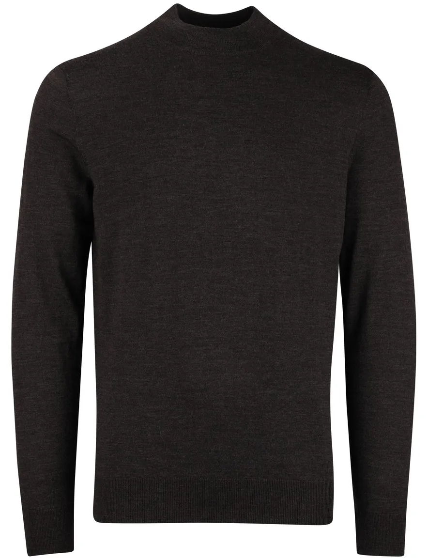 Portofino turtleneck bruin merinowol