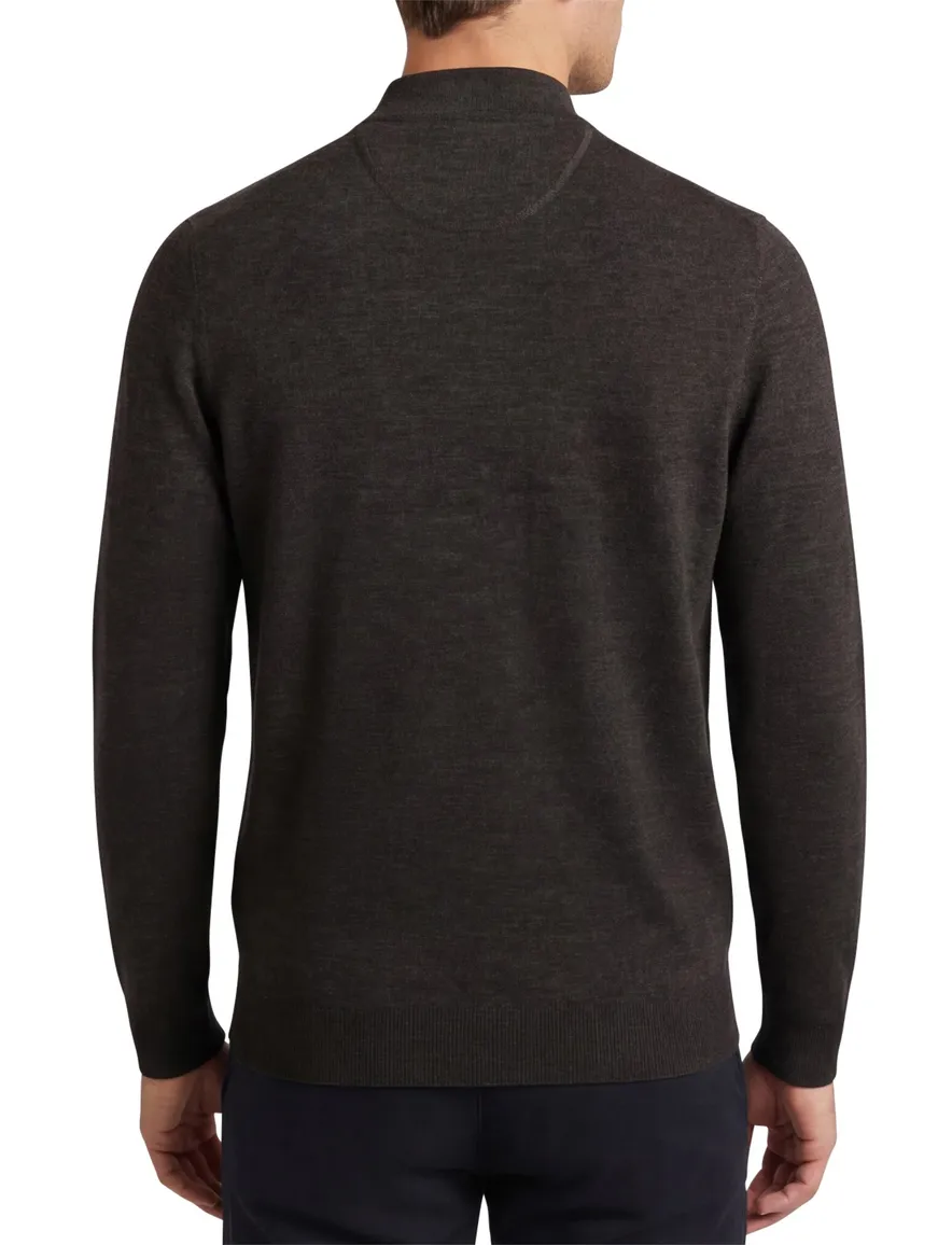 Portofino turtleneck bruin merinowol