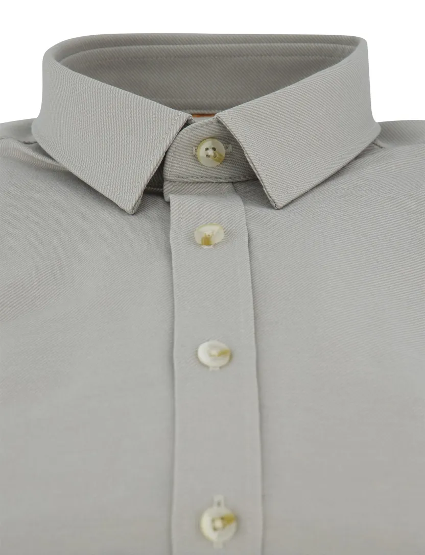 Cast Iron overhemd slim fit grijs
