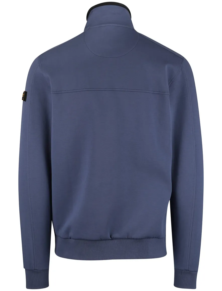 PME Legend interlock vest blauw rits katoen