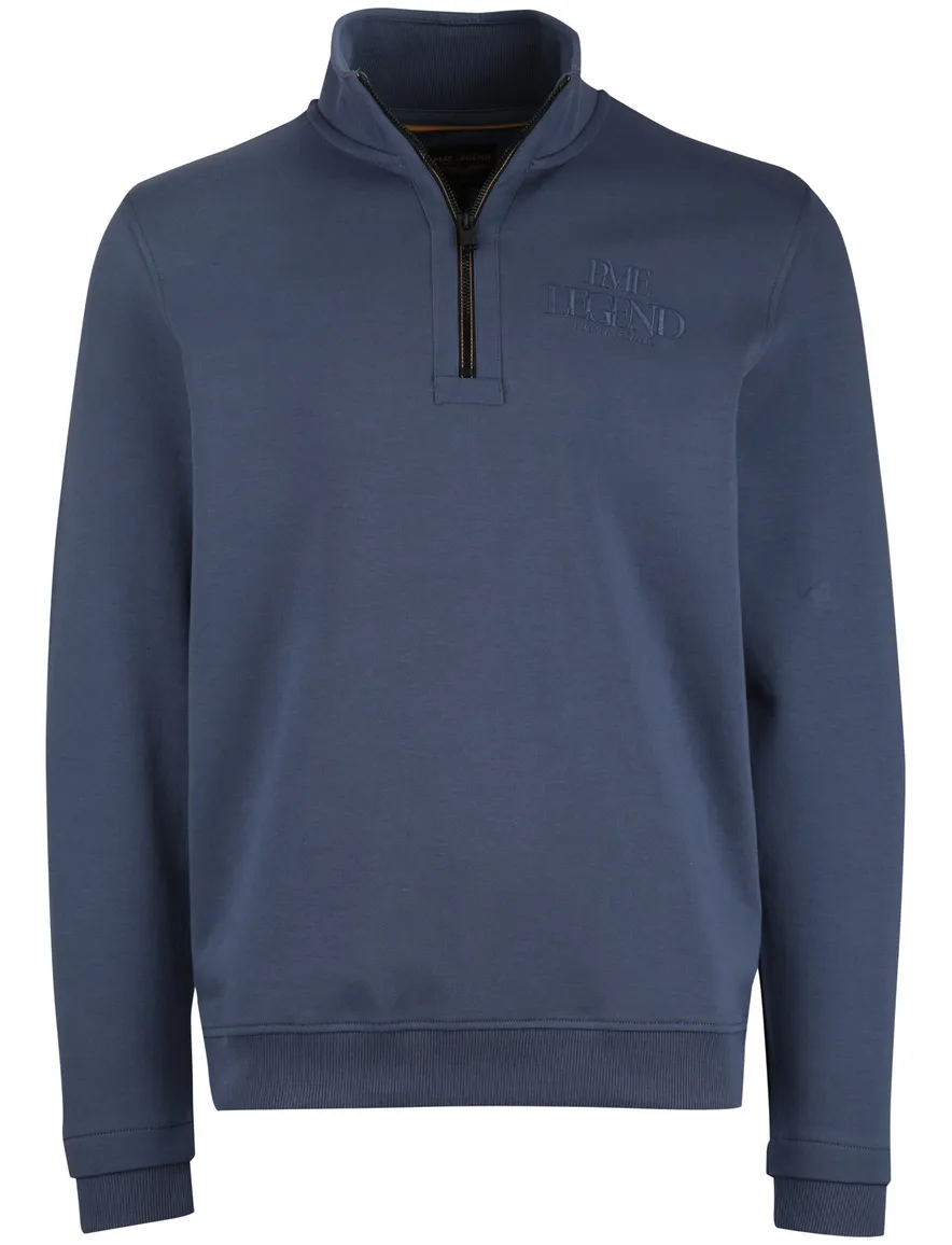 PME Legend trui half zip blauw