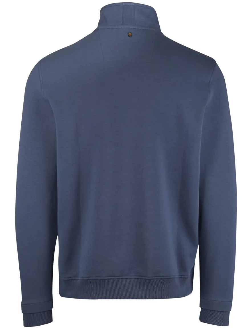 PME Legend trui half zip blauw