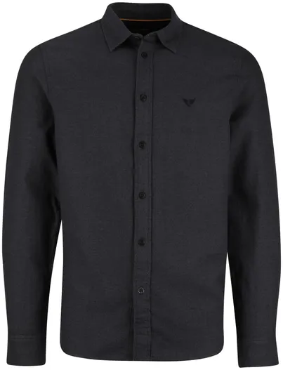 PME Legend PME Legend overhemd effen grijs normale fit katoen