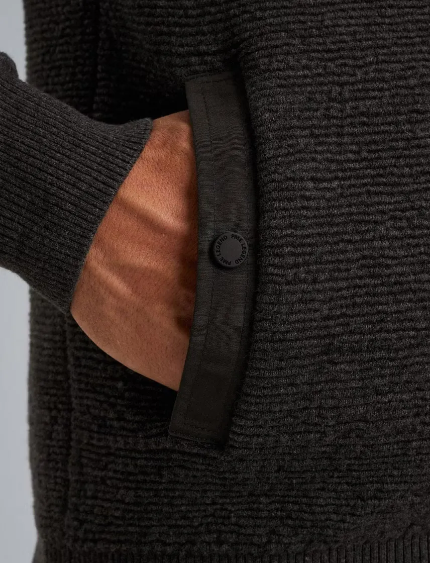PME Legend Vest antraciet rits structuur