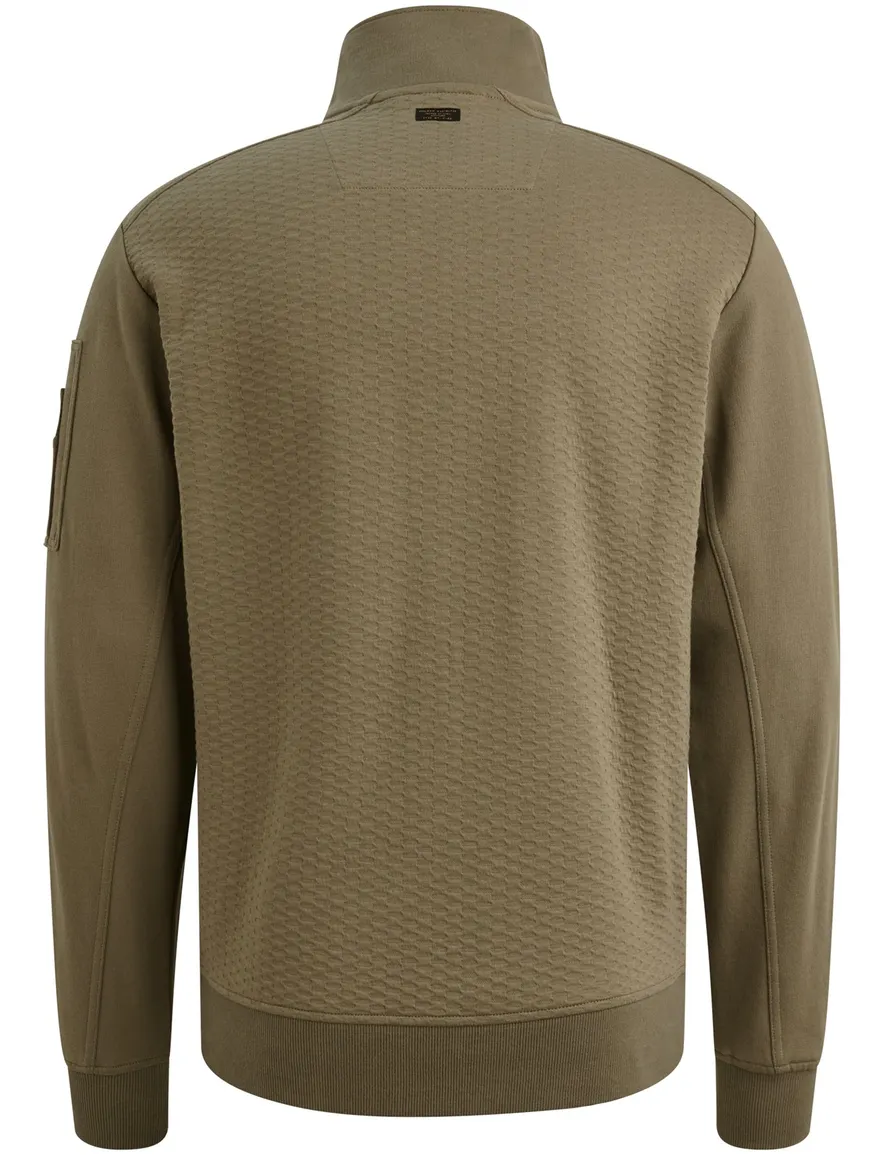 PME Legend Vest Groen jacquard katoen