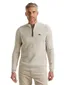 Vanguard Trui Creme Half Zip zwarte rits opstaande kraag