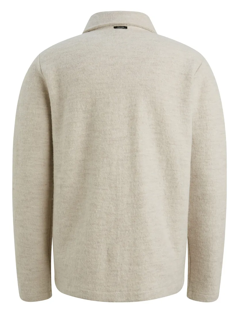 Vest Vanguard Beige knopen een borstzak merinowol