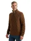 Vanguard half zip bruin effen