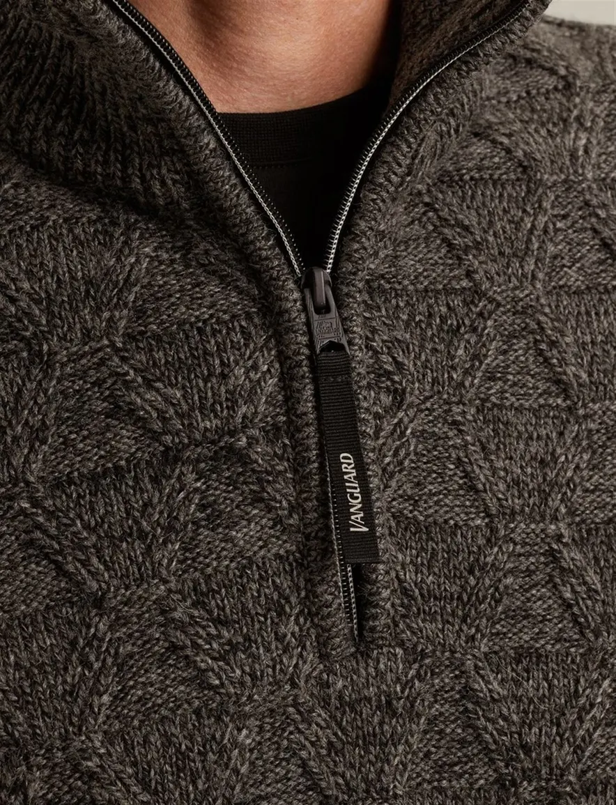 Vanguard half zip trui groen