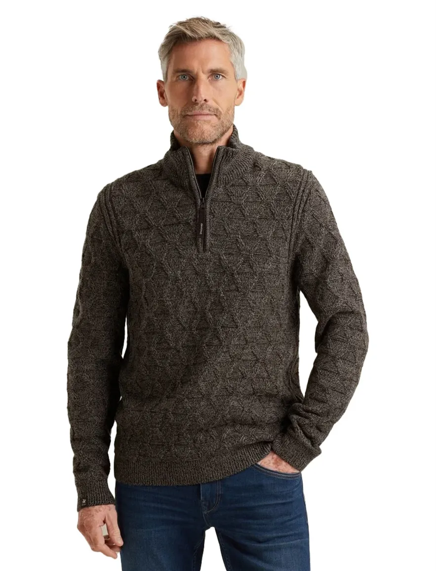 Vanguard half zip trui groen