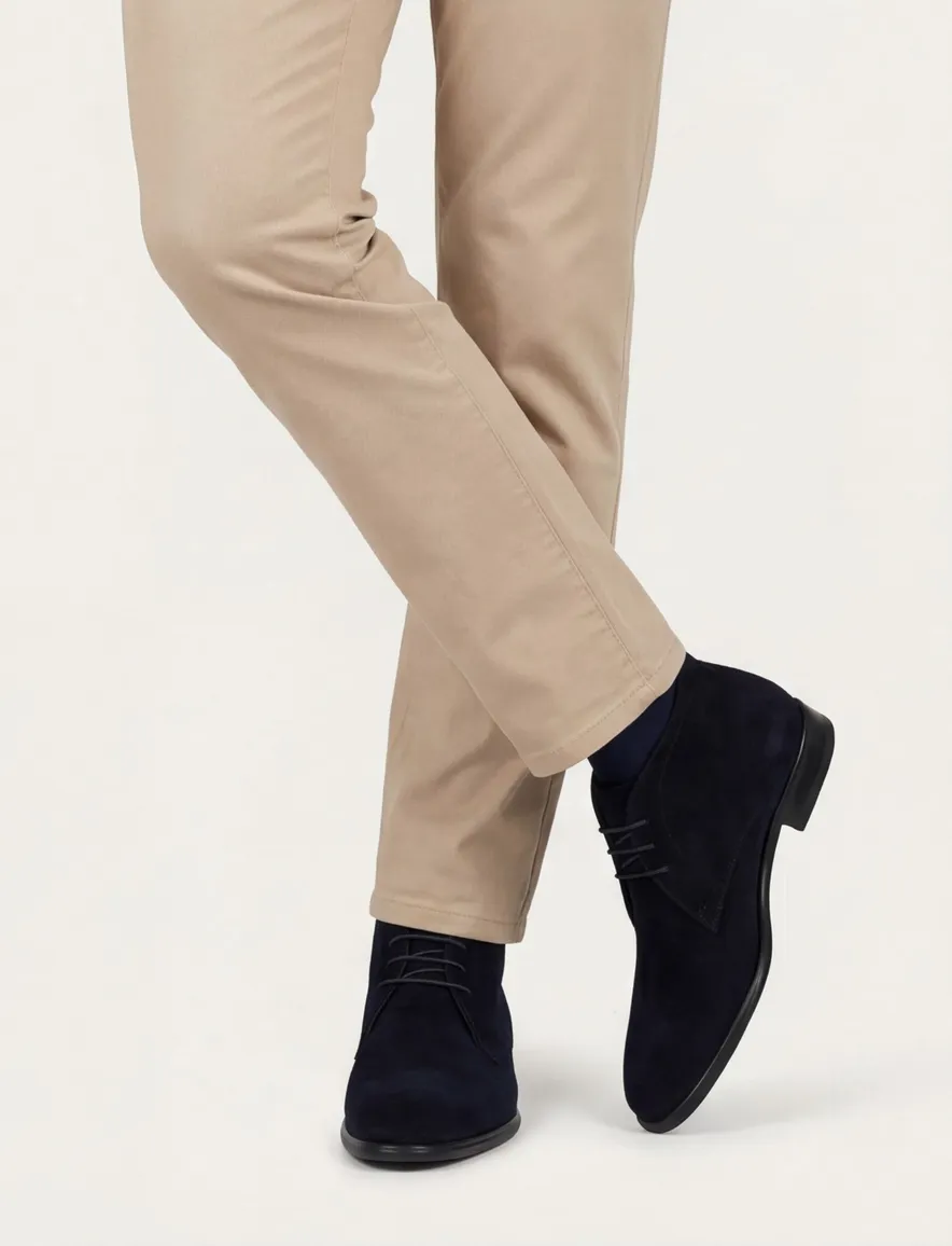 Giorgio veterschoen zwart suede effen
