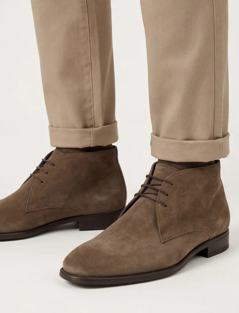 veterschoen Giorgio bruin suede