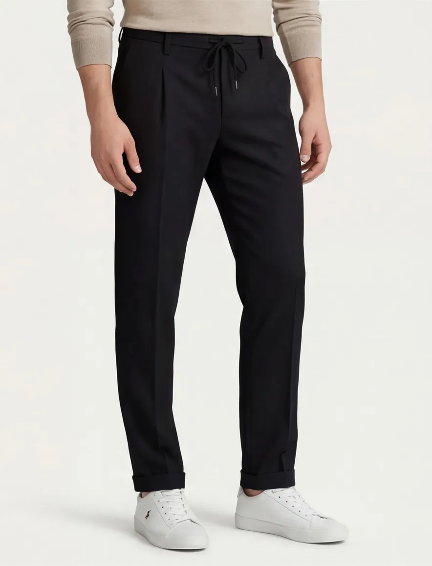 Alberto Barista tapered fit pantalon antraciet