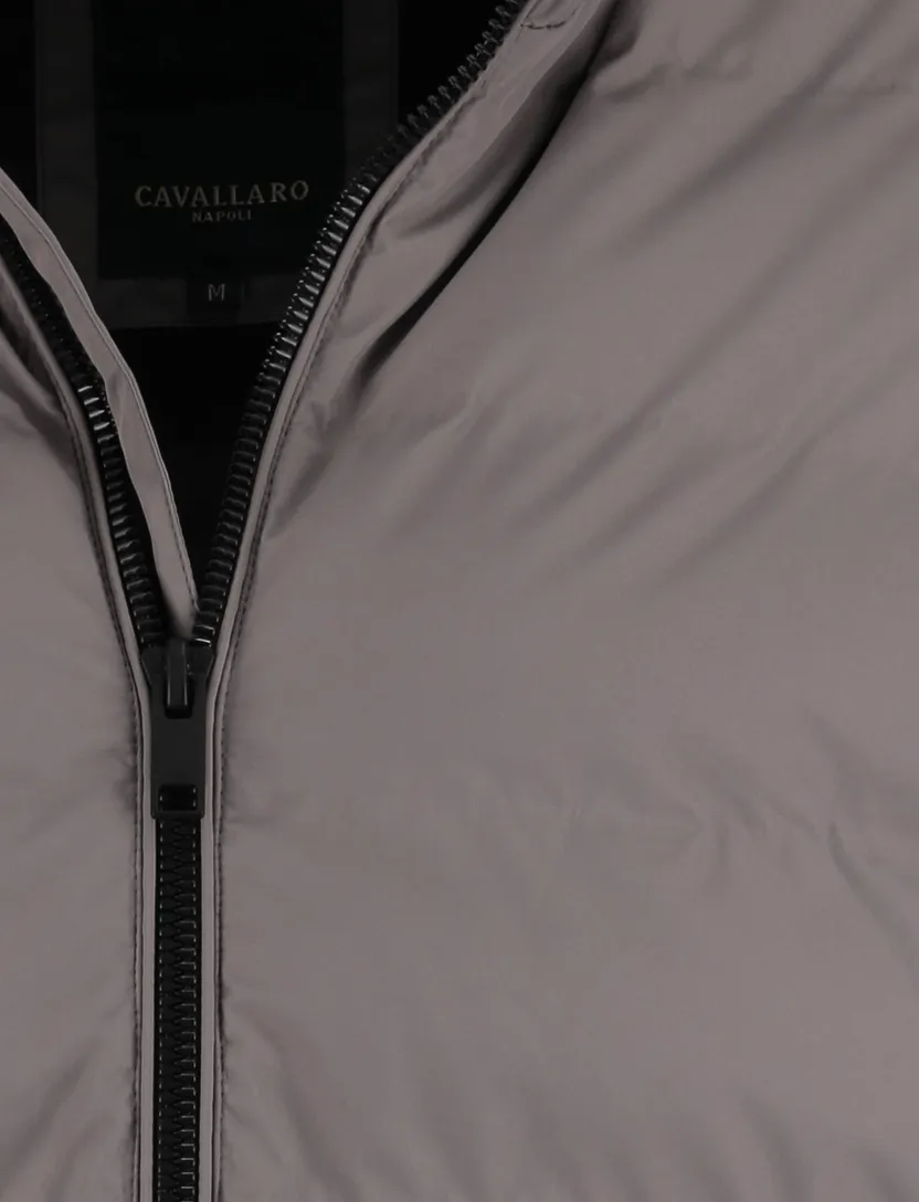 Jas Cavallaro Cesario gewatteerde grijs waterafstotend effen