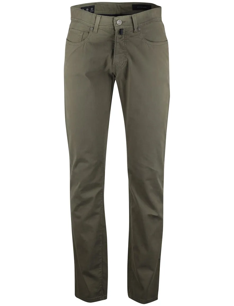 Pierre cardin tapered fit groen broek effen