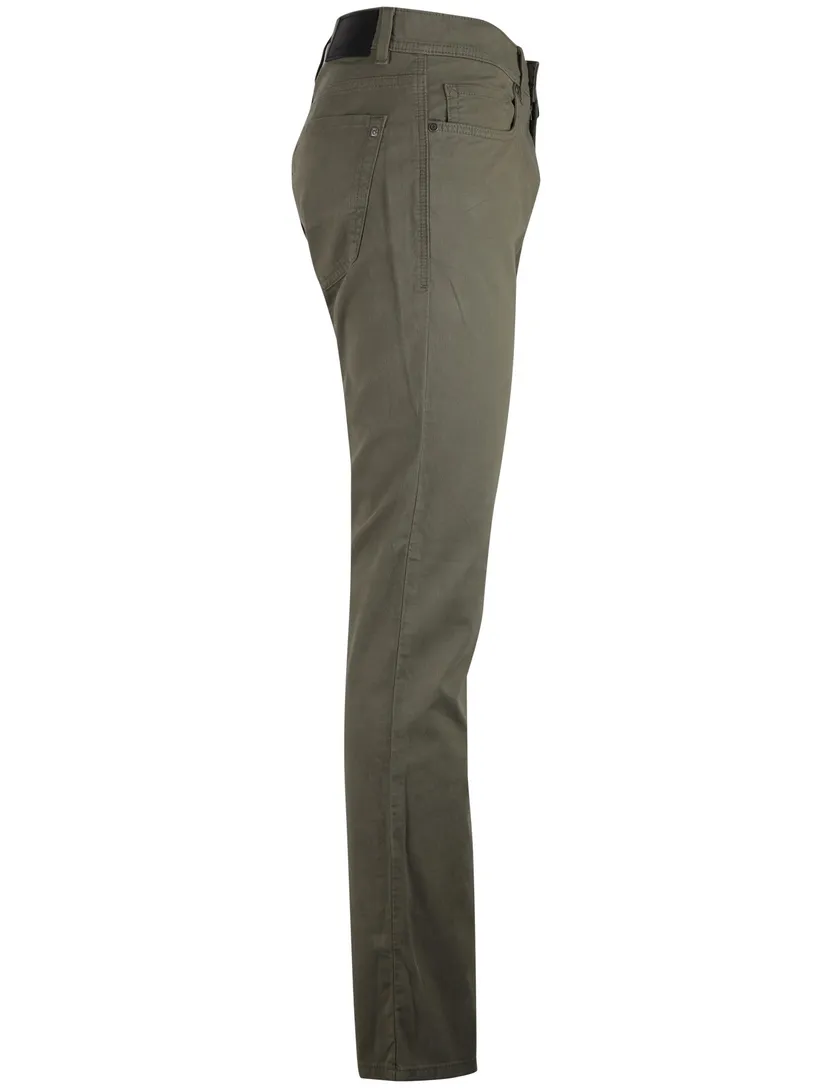 Pierre cardin groen broek effen katoen