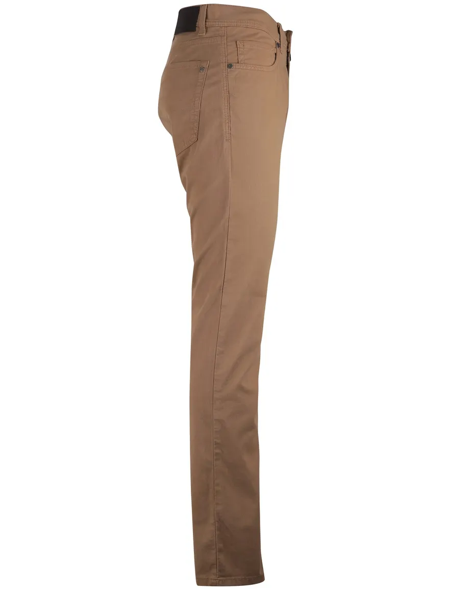 Pierre cardin beige katoen effen broek 5-pocket