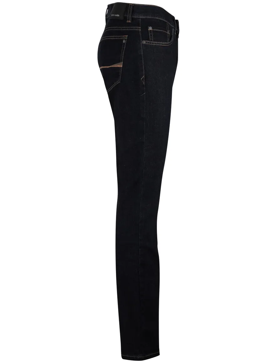 Pierre cardin jeans donkerblauw effen katoen