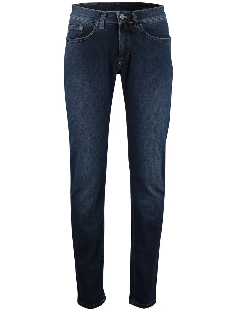 Pierre cardin jeans blauw effen katoen